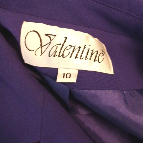 Valentine Purple Suit Jacket Women's Blazer Size 10 - Picture 5 of 6